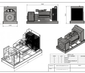Sản phẩm mô phỏng máy phát điện công nghiệp 500 Kva
