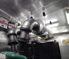 Phòng cách âm máy phát điện MTU 2300 Kva 65Dba@2M